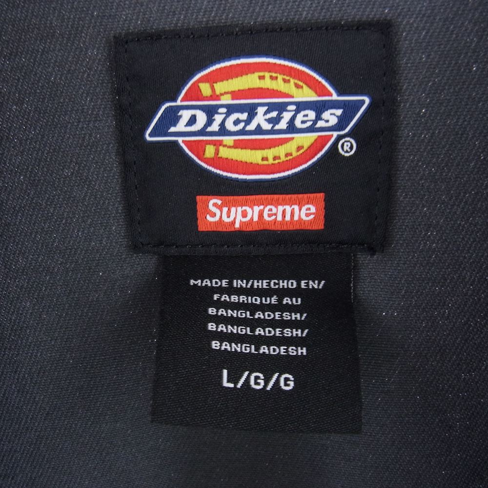 Supreme シュプリーム × Dickies ディッキーズ 22SS Stripe Eisenhower Jacket ストライプ ジャケット ブルゾン グレー系 ブラック系 L【中古】
