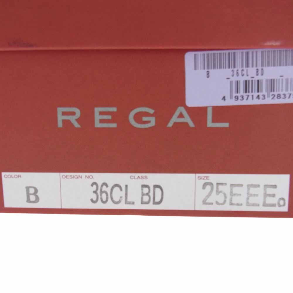 REGAL リーガル 36CL Uチップ GORE-TEX ゴアテックス 防水 ビジネス シューズ ブラック系 25EEE【中古】
