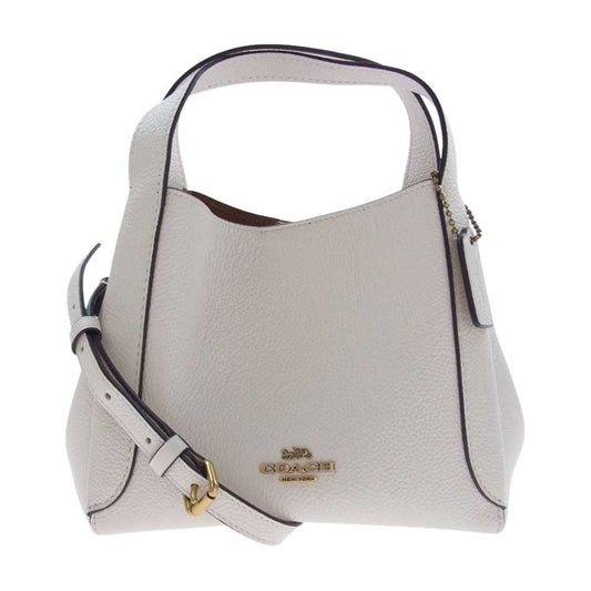 COACH コーチ 78800 ハドリー ホーボー 21 レザー 2WAY ショルダー ハンドバッグ ホワイト ホワイト系【美品】【中古】