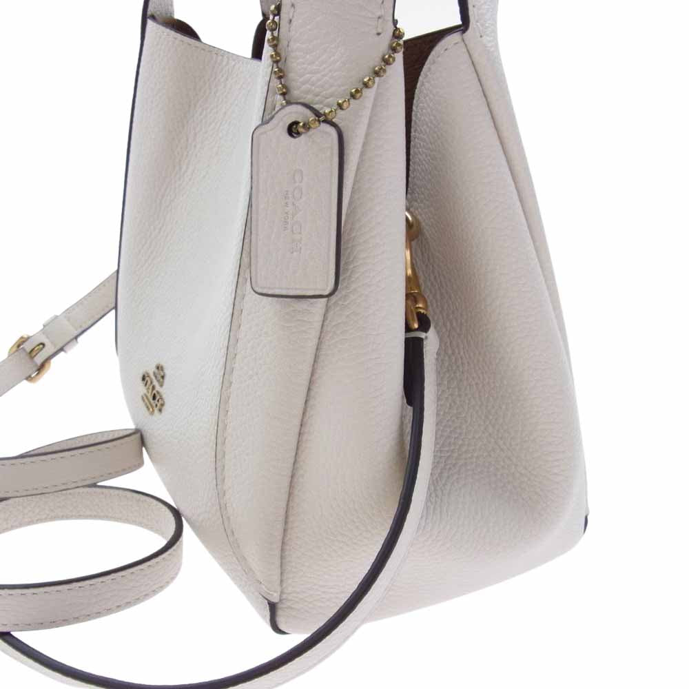 COACH コーチ 78800 ハドリー ホーボー 21 レザー 2WAY ショルダー ハンドバッグ ホワイト ホワイト系【美品】【中古】