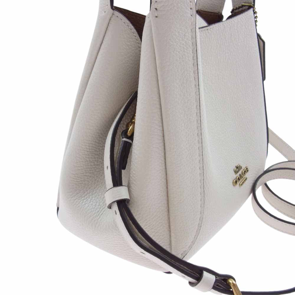 COACH コーチ 78800 ハドリー ホーボー 21 レザー 2WAY ショルダー ハンドバッグ ホワイト ホワイト系【美品】【中古】