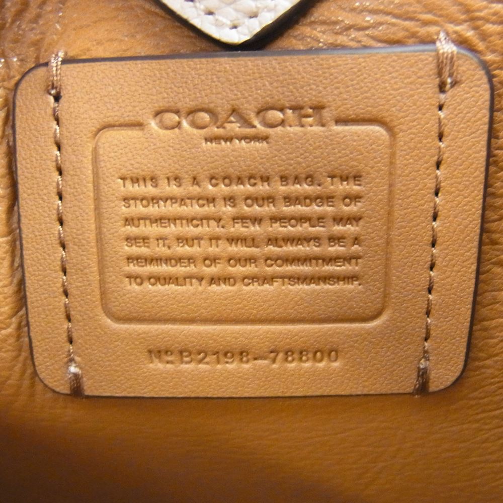 COACH コーチ 78800 ハドリー ホーボー 21 レザー 2WAY ショルダー ハンドバッグ ホワイト ホワイト系【美品】【中古】