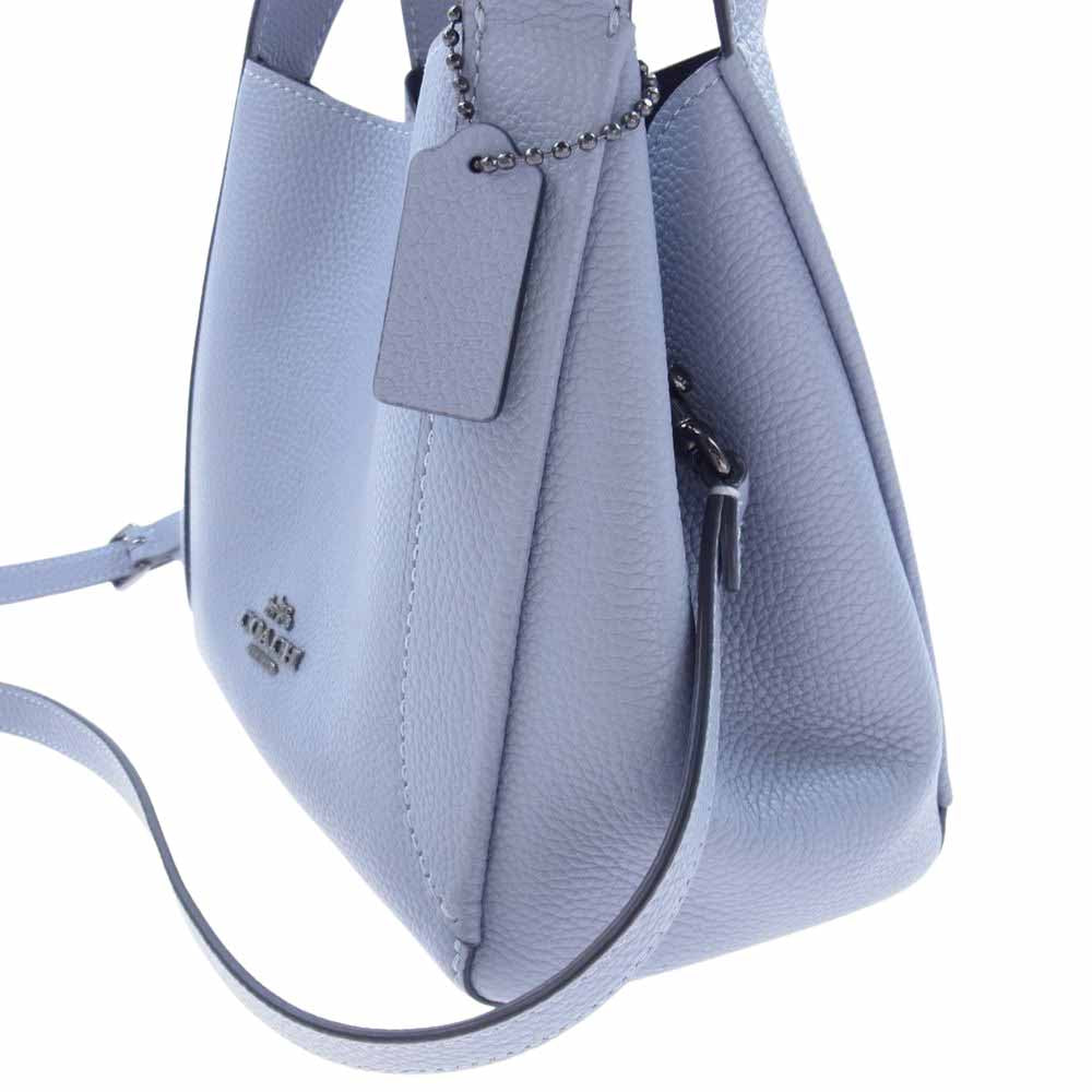 COACH コーチ 78800 ハドリー ホーボー 21 レザー 2WAY ショルダー ハンドバッグ ブルー ブルー系【美品】【中古】