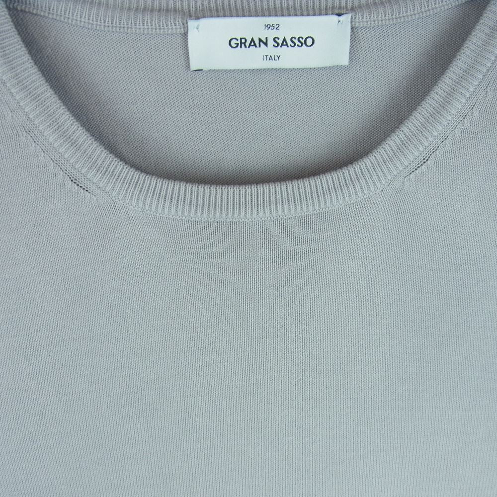 グランサッソ コットン ニット イタリア製 グレー系 50【中古】