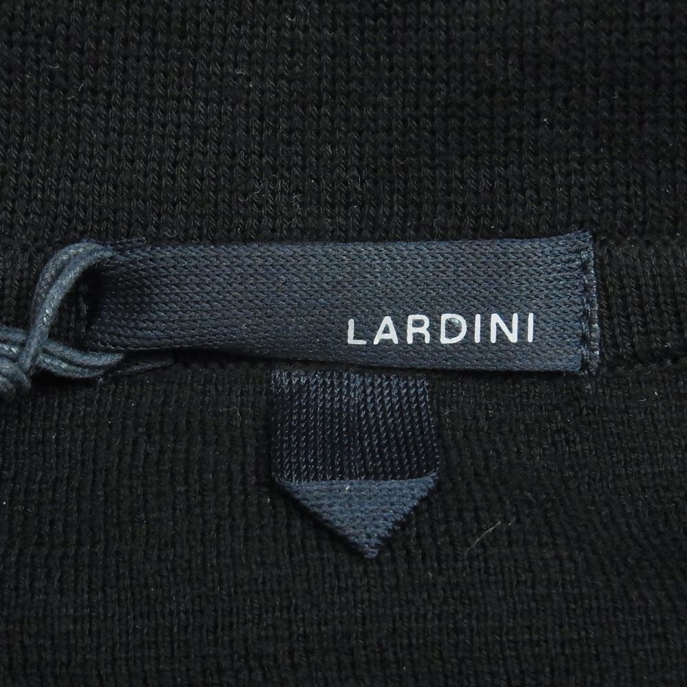 LARDINI ラルディーニ 2116-ALJM70J000 ブートニエール付き  ニット ジャケット イタリア製 ブラック系 M【中古】