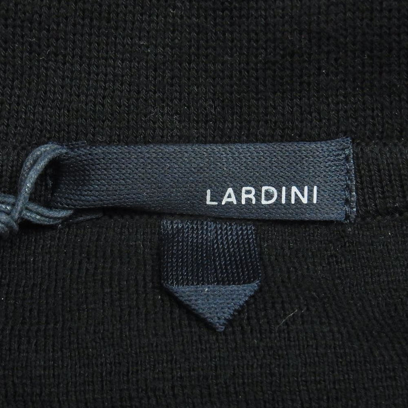 LARDINI ラルディーニ 2116-ALJM70J000 ブートニエール付き  ニット ジャケット イタリア製 ブラック系 M【中古】