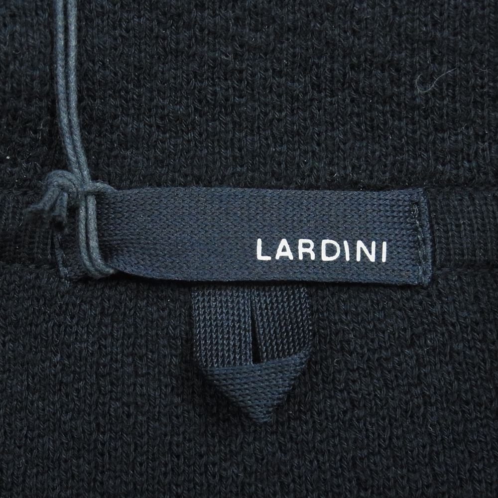 LARDINI ラルディーニ 2116-ALJM70J008 ブートニエール付き ニット ジャケット イタリア製 ダークネイビー系 M【中古】