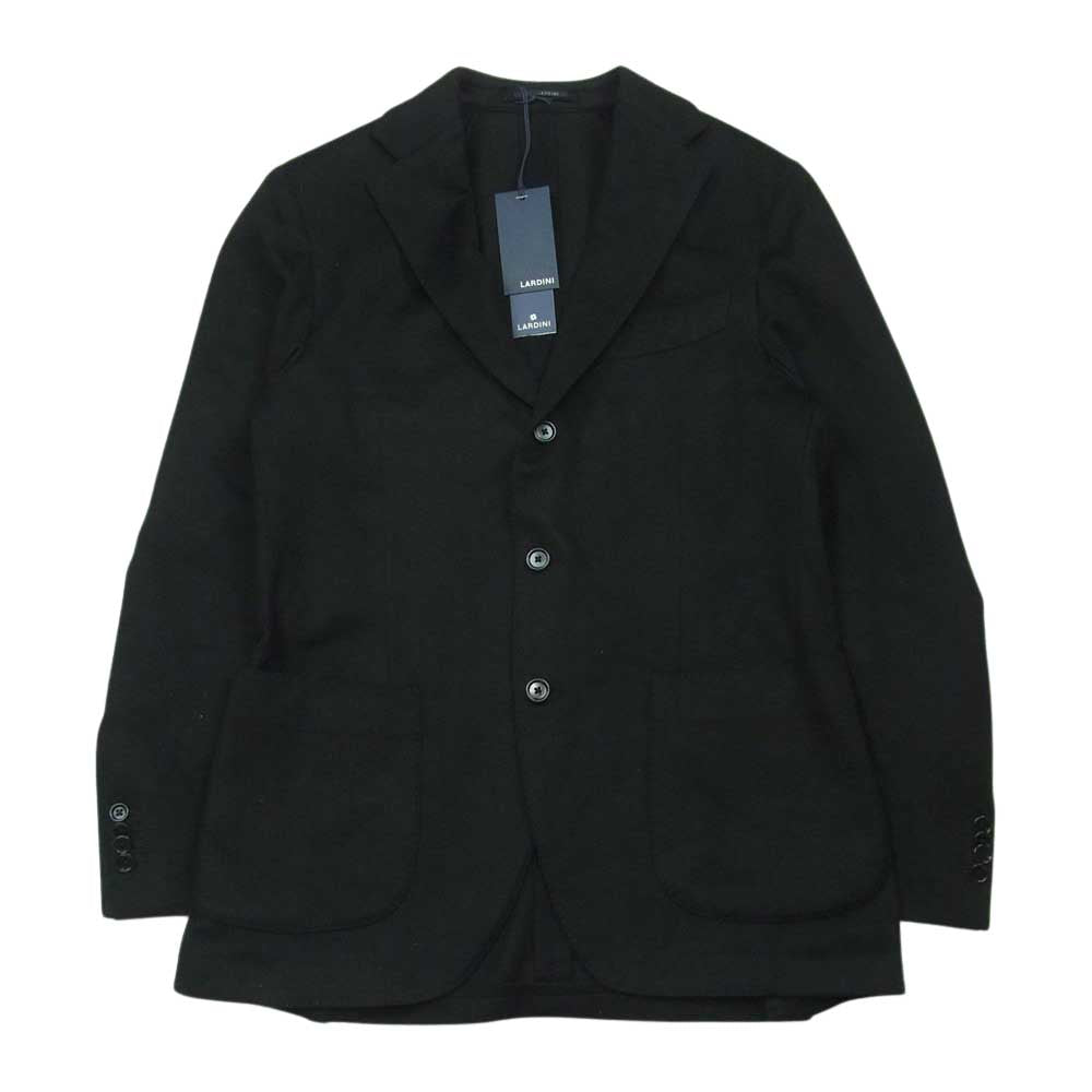 LARDINI ラルディーニ JW6000AQ カシミヤ混 ウール シングル テーラード ジャケット ブラック系 48【美品】【中古】