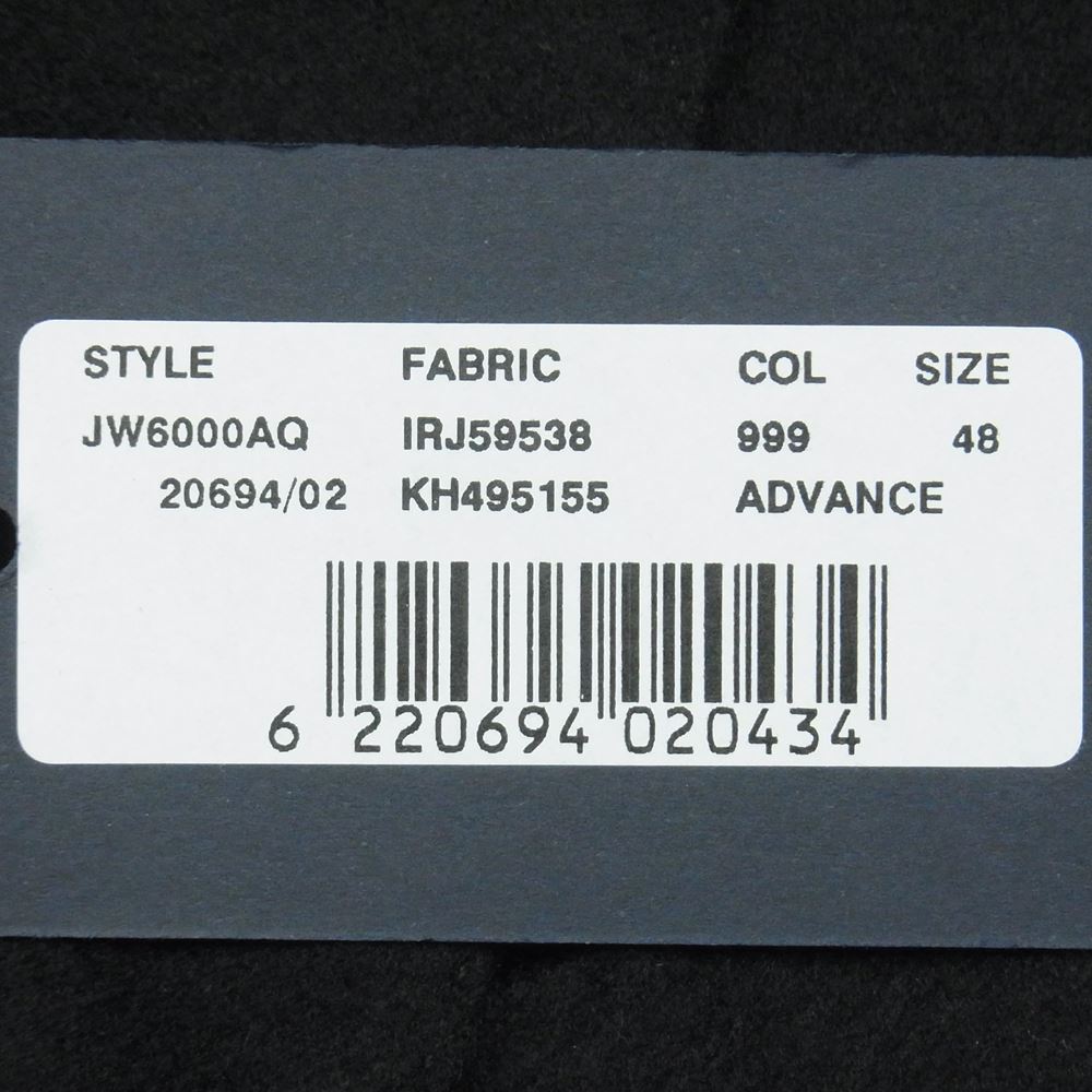 LARDINI ラルディーニ JW6000AQ カシミヤ混 ウール シングル テーラード ジャケット ブラック系 48【美品】【中古】