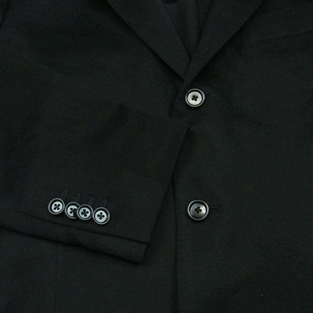 LARDINI ラルディーニ JW6000AQ カシミヤ混 ウール シングル テーラード ジャケット ブラック系 48【美品】【中古】