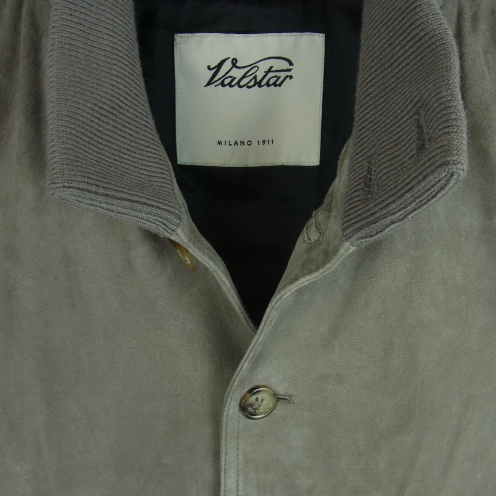 バルスター/ヴァルスター 407A F228 ヴァルスタリーノ ゴートスエード ブルゾン レザー ジャケット イタリア製 グレー系 48【中古】