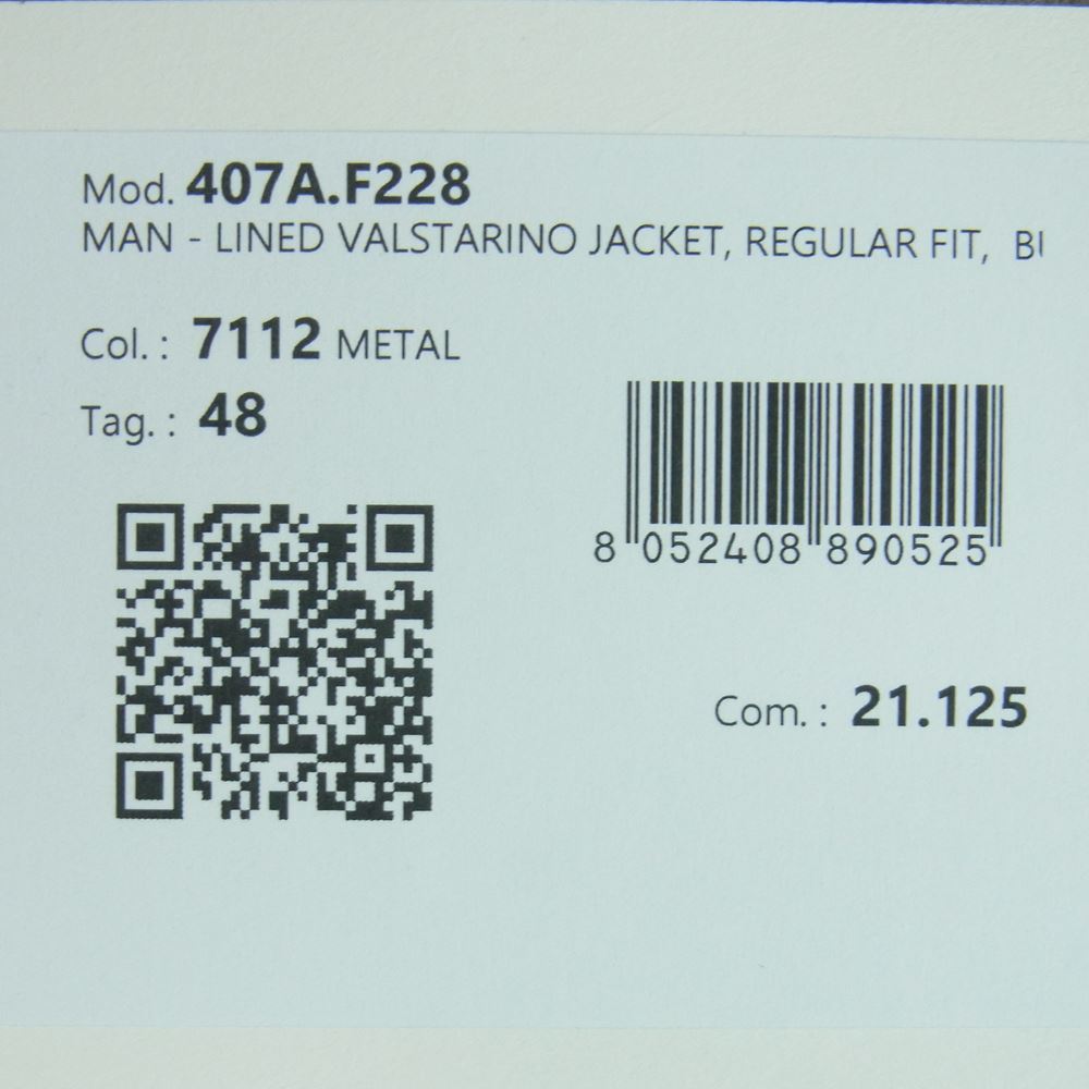 バルスター/ヴァルスター 407A F228 ヴァルスタリーノ ゴートスエード ブルゾン レザー ジャケット イタリア製 グレー系 48【中古】