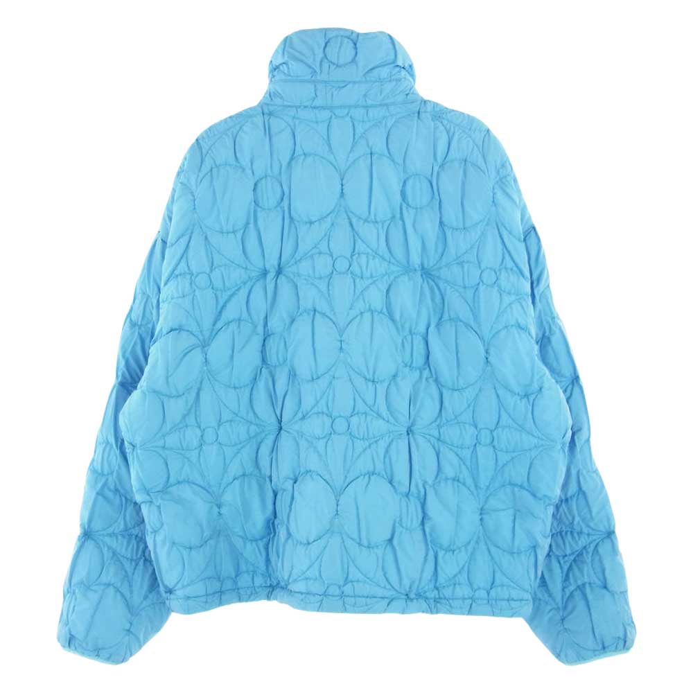 LOUIS VUITTON ルイ・ヴィトン 20AW HIB62ETYX MONOGRAM FLOWER JACKET モノグラム フラワー キルティング ナイロン ブルゾン ライトブルー系 52【美品】【中古】