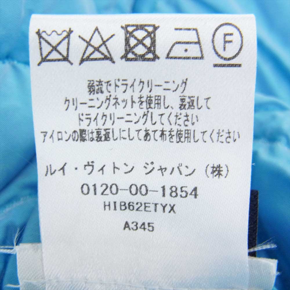 LOUIS VUITTON ルイ・ヴィトン 20AW HIB62ETYX MONOGRAM FLOWER JACKET モノグラム フラワー キルティング ナイロン ブルゾン ライトブルー系 52【美品】【中古】