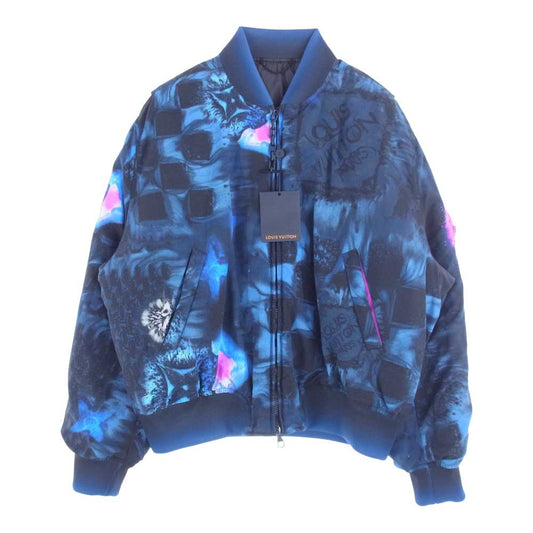 LOUIS VUITTON ルイ・ヴィトン 21AW HLB05EDR2 Solt Print Bomber ソルトプリント 中綿 ボンバー ジャケット 52【極上美品】【中古】
