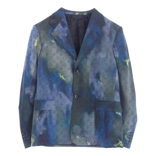 LOUIS VUITTON ルイ・ヴィトン 21AW HLJ32W モノグラム タイアンドダイ テーラード ジャケット マルチカラー系 48【極上美品】【中古】