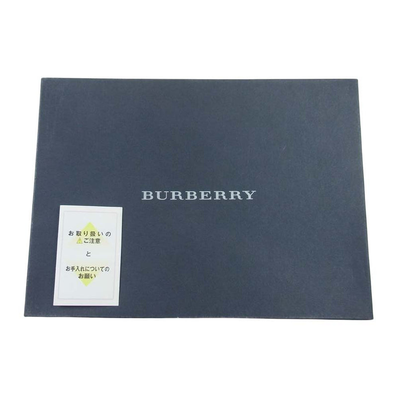 BURBERRY バーバリー WB 5046 BH 54 日本製 西川 レザー クラッチ バッグ ブラウン系【新古品】【未使用】【中古】