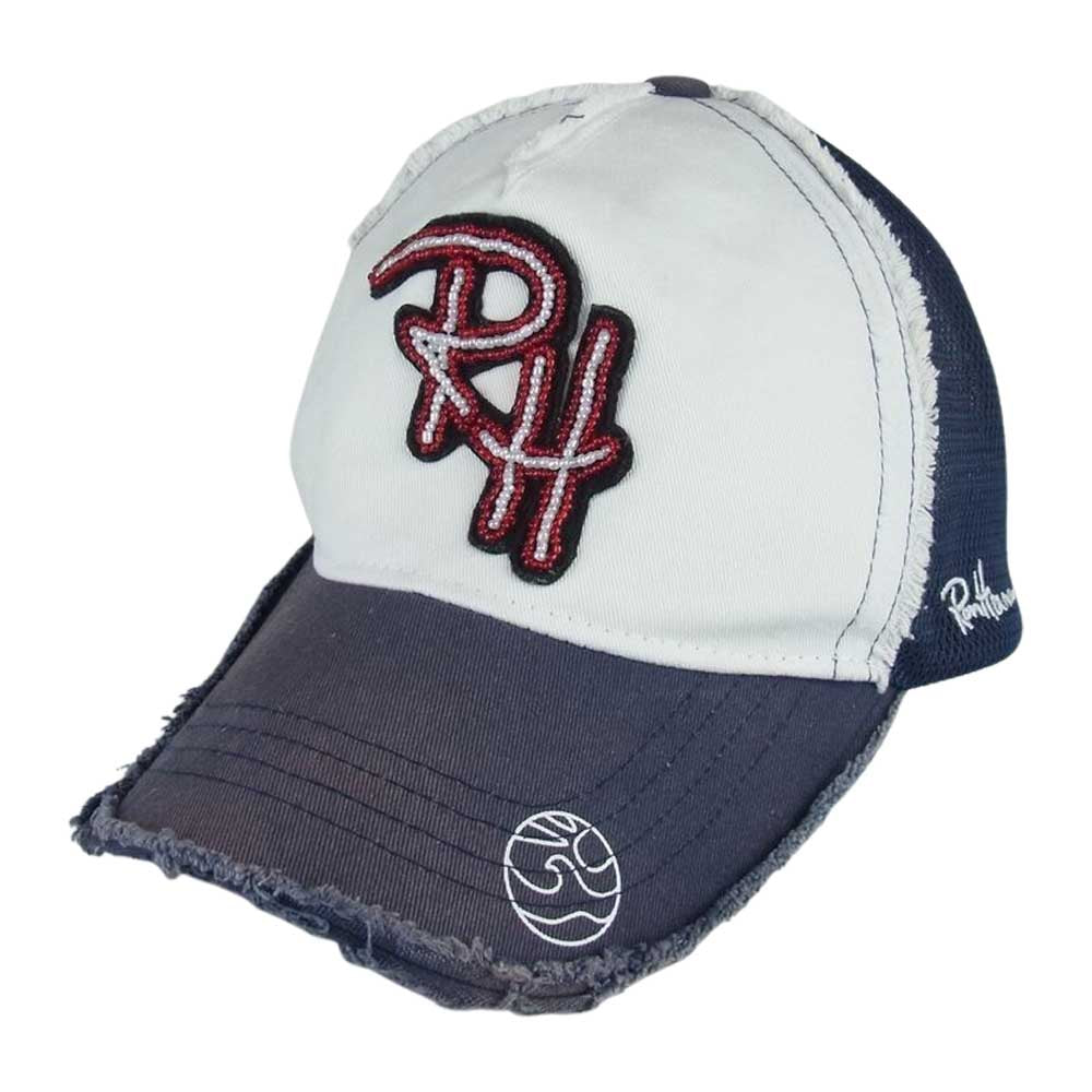 ヨシノリコタケ  ヨシノリコタケ YOSHINORI KOTAKE RH Logo Beads CAP RH ロゴ ビーズ キャップ 千駄ヶ谷店 3周年記念 限定 ネイビー系【中古】