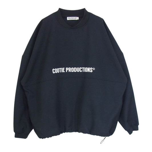 COOTIE クーティー CTE-21A309 Polyester Twill Football L/S Tee ポリアステルツイル フットボール ロングスリーブ Tシャツ ブラック系 S【美品】【中古】