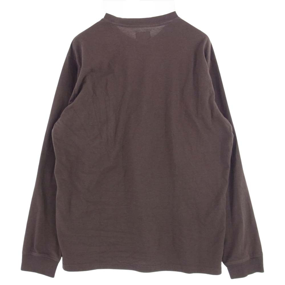 Supreme シュプリーム 22AW Small Box L/S Tee スモールボックスロゴ Tシャツ 長袖 ブラウン系 S【中古】