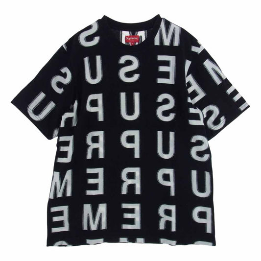 Supreme シュプリーム 21SS  Intarsia S/S Top インターシャ ロゴ Tシャツ 半袖 ブラック系 ホワイト系 M【中古】