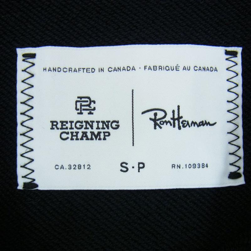 Ron Herman ロンハーマン 3420900238 × REIGNING CHAMP レイニングチャンプ スウェット トレーナー 別注 ブラック系 S/P【中古】