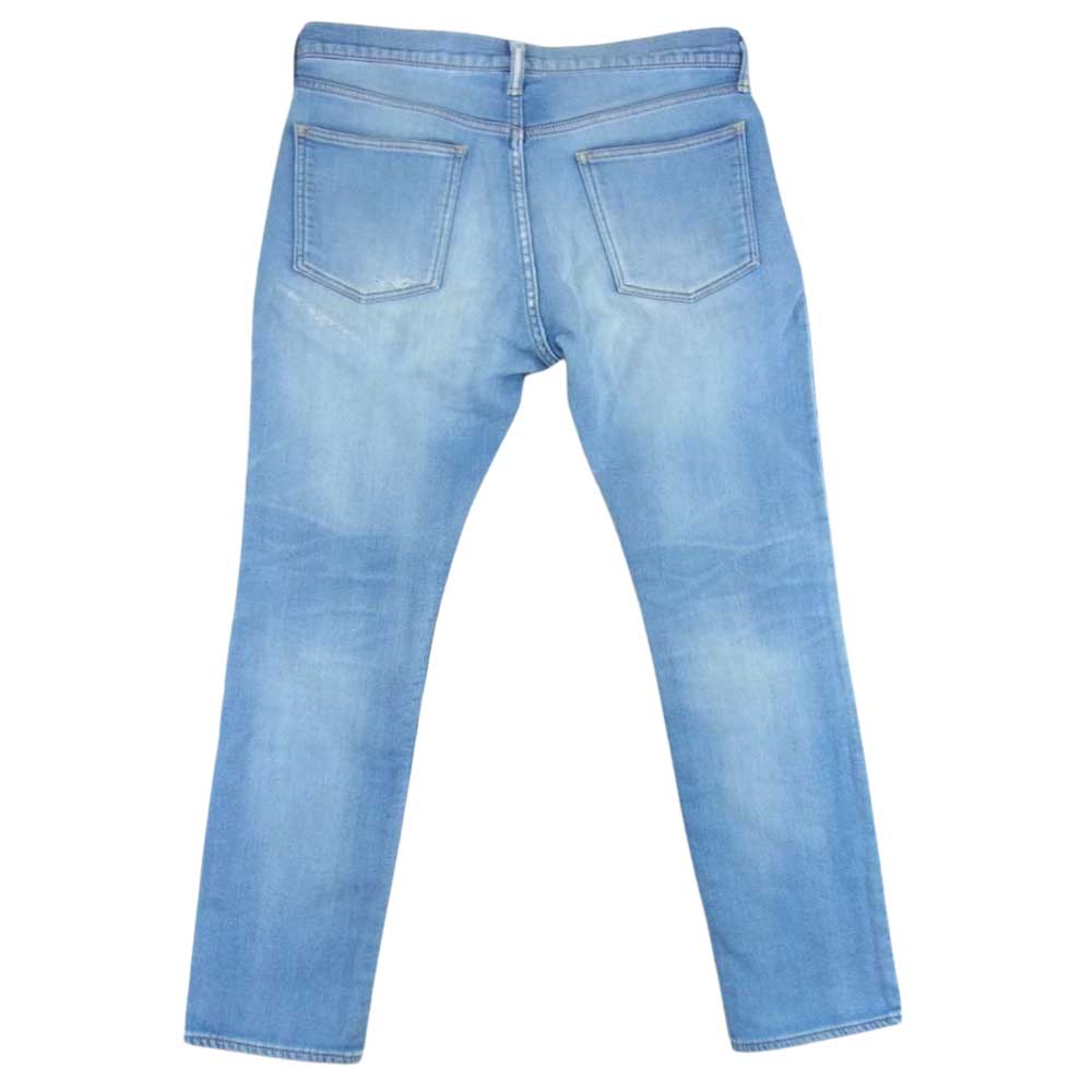 Ron Herman ロンハーマン ダメージ加工 リペア加工 ソフト デニムパンツ スウェットデニム インディゴブルー系 M【中古】