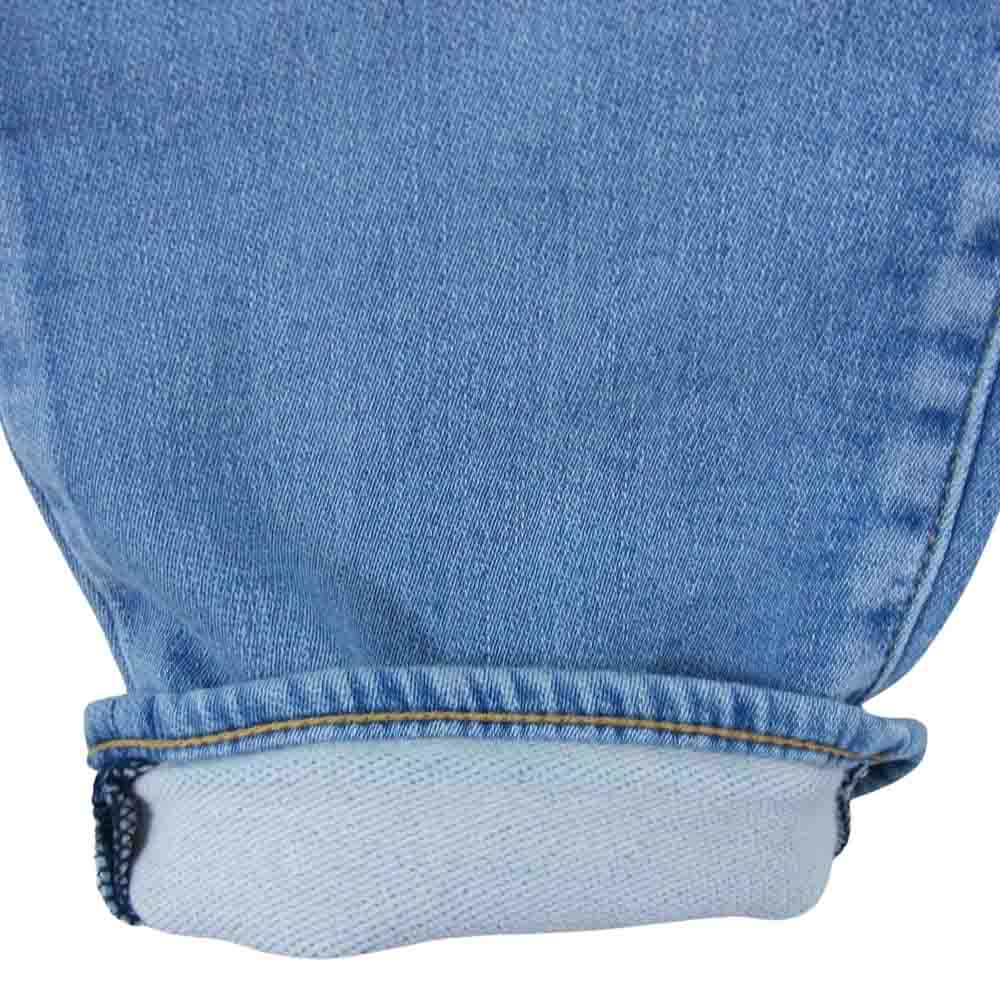 Ron Herman ロンハーマン ダメージ加工 リペア加工 ソフト デニムパンツ スウェットデニム インディゴブルー系 M【中古】