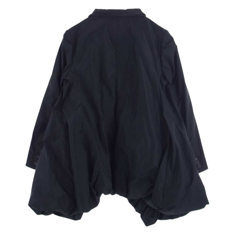 COMME des GARCONS コムデギャルソン noir kei ninomiya ノワールケイニノミヤ 3H-J024 AD2021 ギャザー バルーン ジャケット ブラック系 M【美品】【中古】