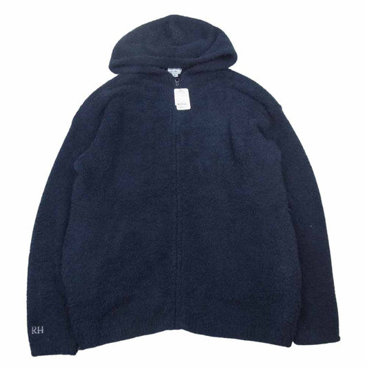 Ron Herman ロンハーマン 9920400143 RH Logo Cozychic Zip Hoodie BAREFOOT DREAMS パイル ジップ パーカー ネイビー系 M【極上美品】【中古】