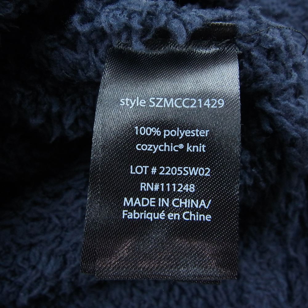 Ron Herman ロンハーマン 9920400143 RH Logo Cozychic Zip Hoodie BAREFOOT DREAMS パイル ジップ パーカー ネイビー系 M【極上美品】【中古】