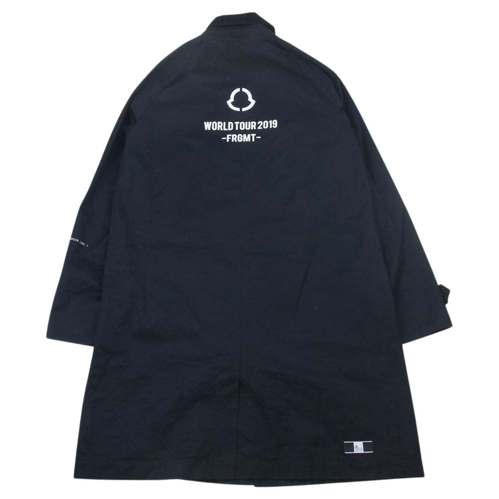MONCLER モンクレール GENIUS ジーニアス × FRAGMENT フラグメント SWING ステンカラーコート ネイビー系 1【中古】
