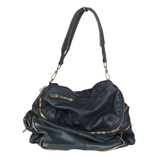 Alexander Wang アレキサンダーワン レザー ショルダー バッグ ブラック系【中古】