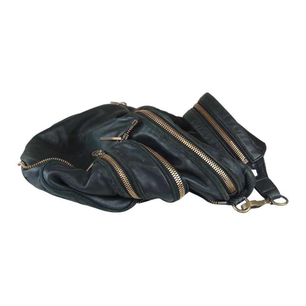 Alexander Wang アレキサンダーワン レザー ショルダー バッグ ブラック系【中古】