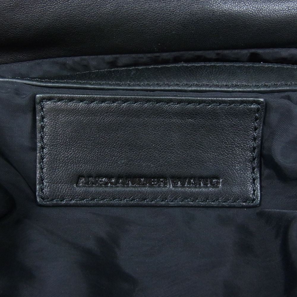 Alexander Wang アレキサンダーワン レザー ショルダー バッグ ブラック系【中古】