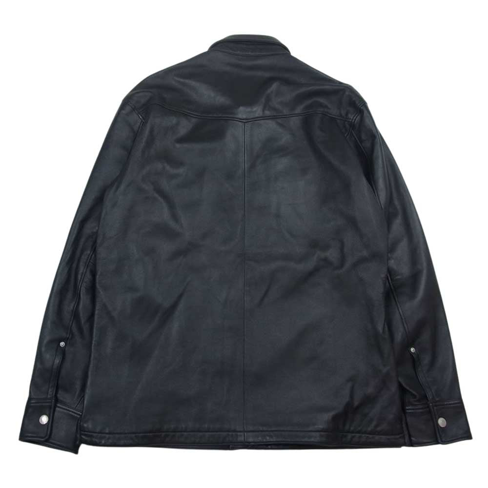 schott ショット 3111029 LAMB LEATHER SHIRT ラムレザー シャツ ジャケット ブラック系 XL【中古】