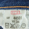 Levi's リーバイス 44501 S501XX 復刻 日本製 大戦モデル 赤耳 デニム パンツ インディゴブルー系 34【中古】