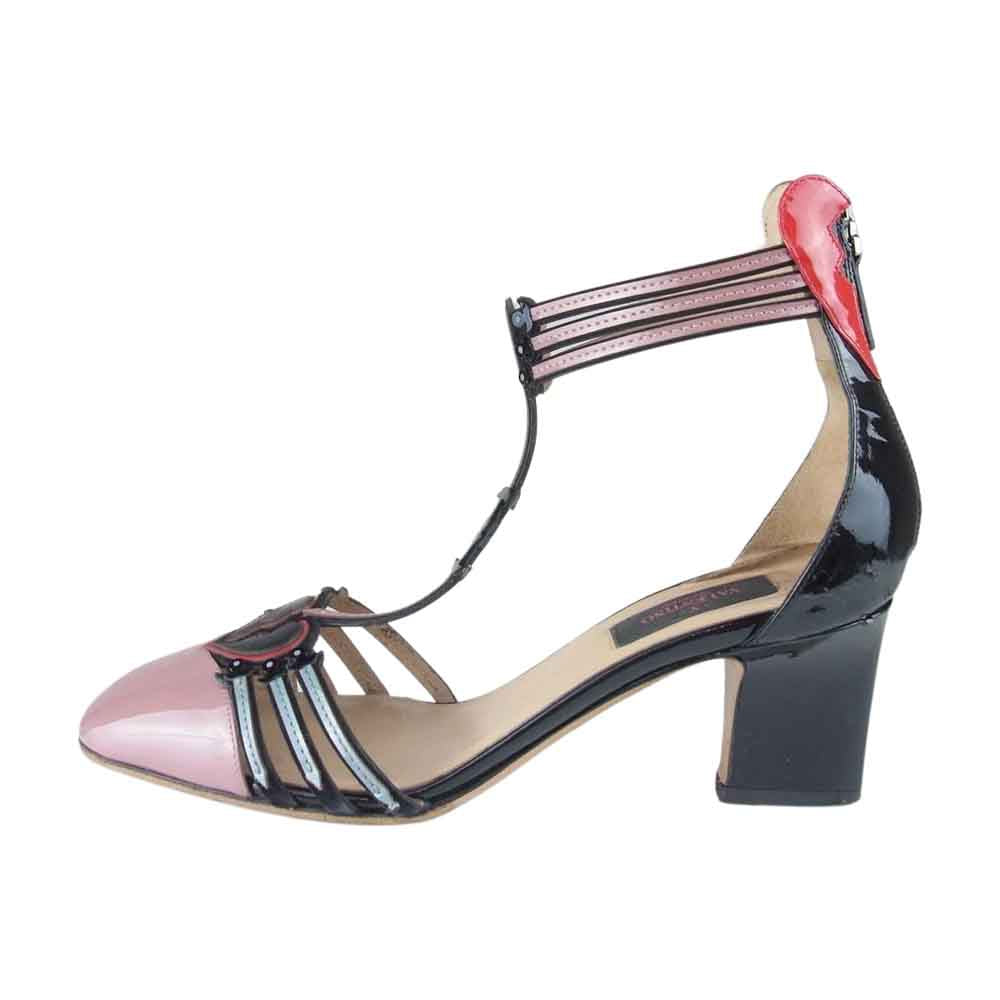VALENTINO ヴァレンティノ ハートブレイク ヒール ピンク系 37【中古】
