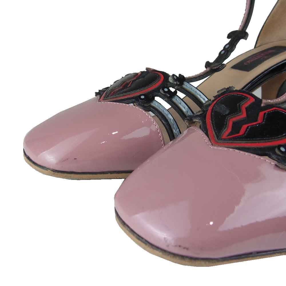 VALENTINO ヴァレンティノ ハートブレイク ヒール ピンク系 37【中古】