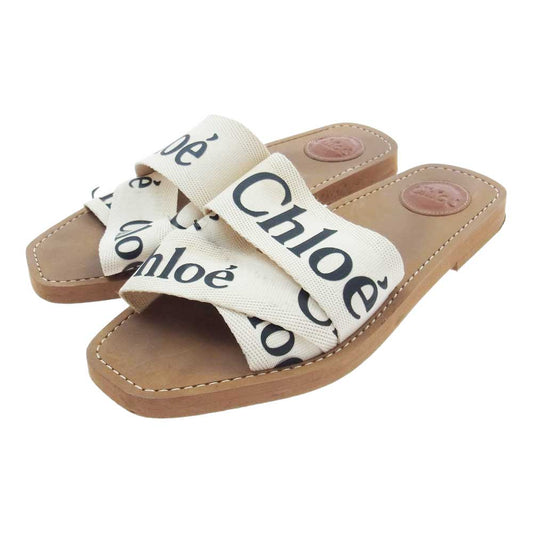 Chloe クロエ ロゴ サンダル 38【中古】
