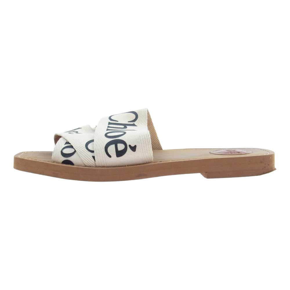 Chloe クロエ ロゴ サンダル 38【中古】