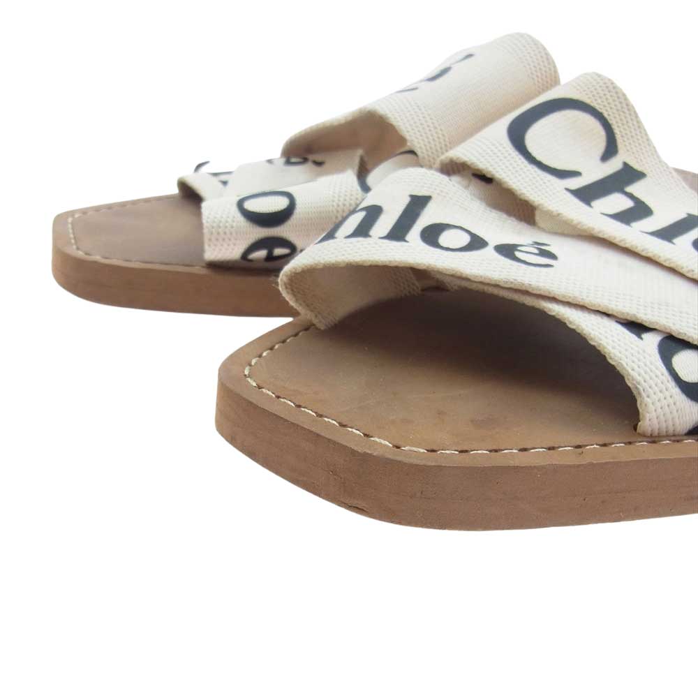 Chloe クロエ ロゴ サンダル 38【中古】