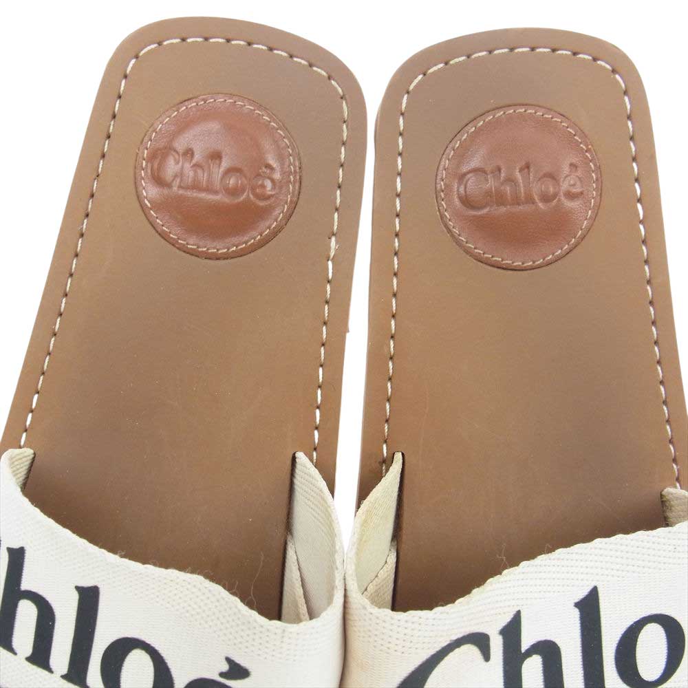 Chloe クロエ ロゴ サンダル 38【中古】