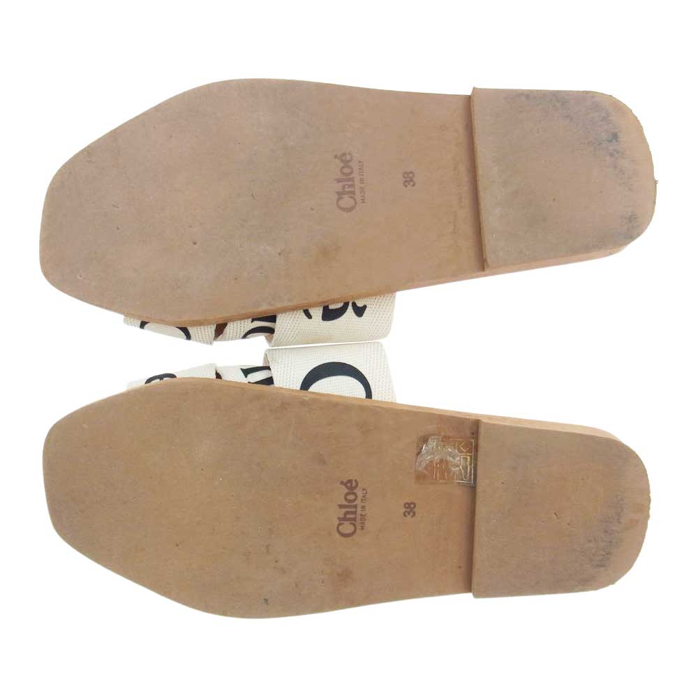 Chloe クロエ ロゴ サンダル 38【中古】