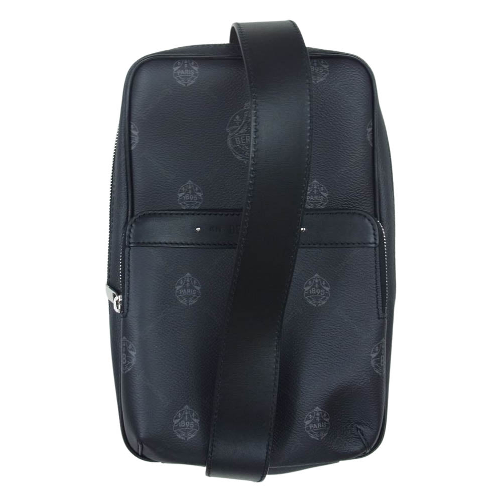 Berluti ベルルッティ 21SS  Discovery ディスカバリー キャンバス レザー クロスボディバッグ ワンショルダー ブラック系【美品】【中古】