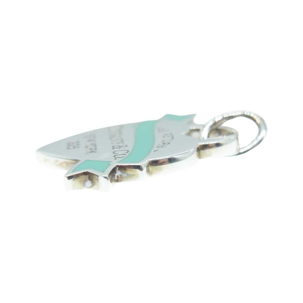 TIFFANY&Co. ティファニー バナー リボン ハートタグ チャーム SV925 シルバー系【中古】