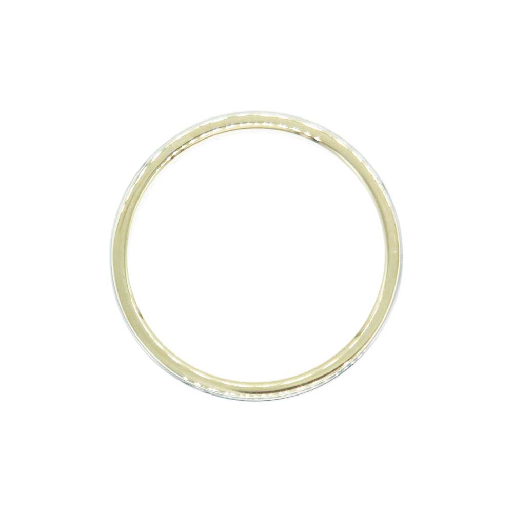 TIFFANY&Co. ティファニー K18PG PT950 クラシック バンド リング シルバー系 ゴールド系 11.5号【中古】