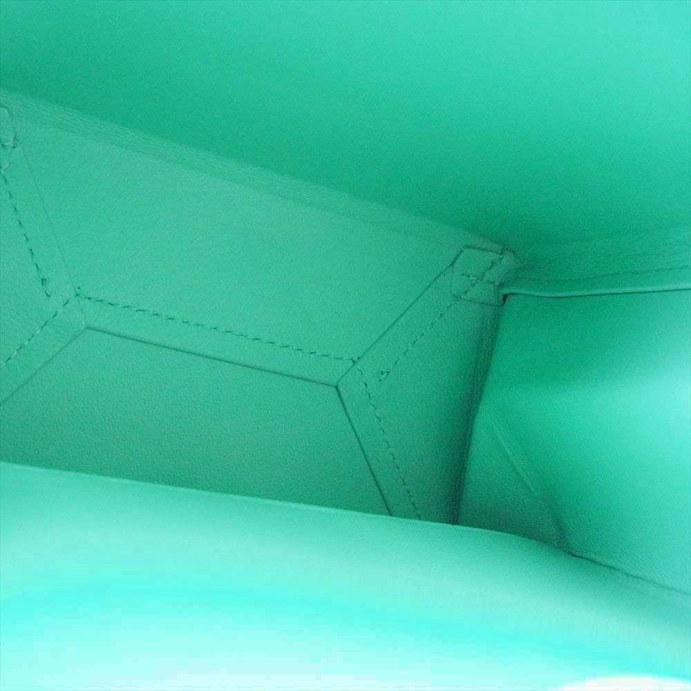 TIFFANY&Co. ティファニー キャットストリート ミニ ショッピングトート 2WAY ハンドバッグ ショルダー ライトグリーン系【極上美品】【中古】