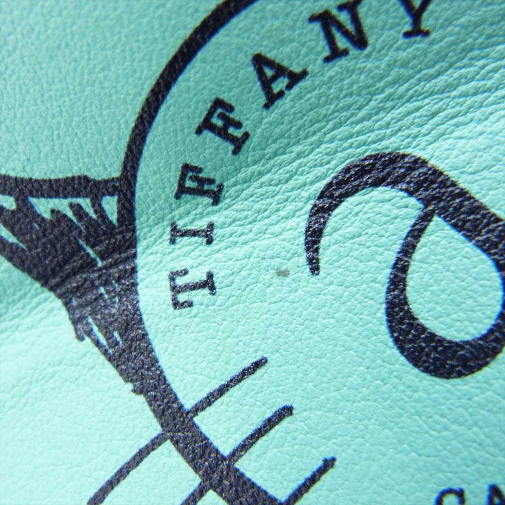 TIFFANY&Co. ティファニー キャットストリート ミニ ショッピングトート 2WAY ハンドバッグ ショルダー ライトグリーン系【極上美品】【中古】