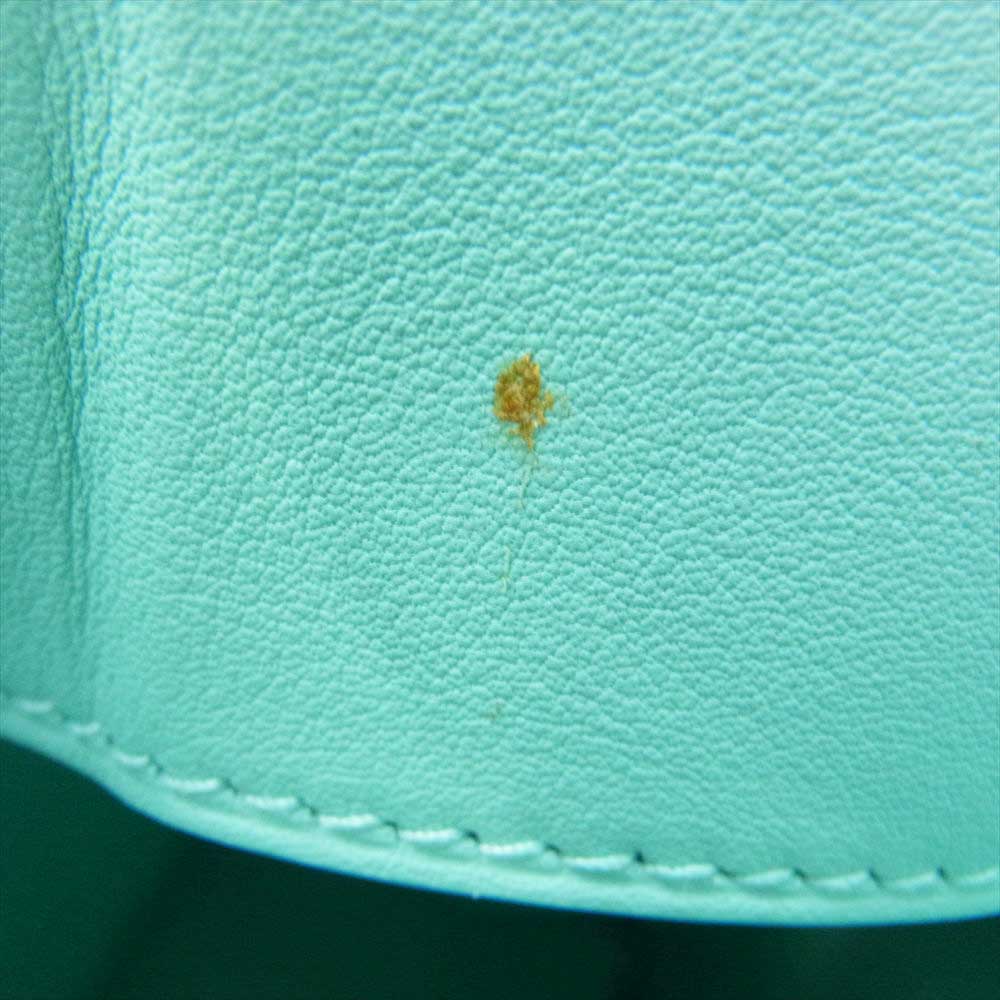 TIFFANY&Co. ティファニー キャットストリート スモール ショッピングトート 2WAY ハンドバッグ ショルダー ライトグリーン系【極上美品】【中古】